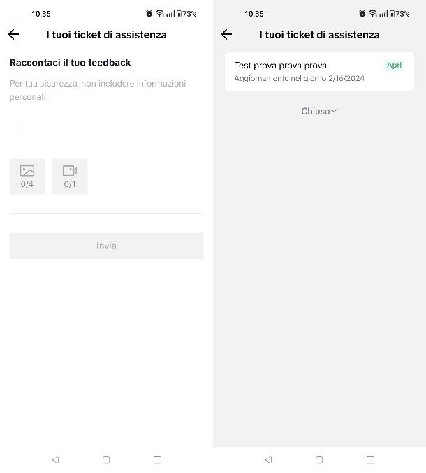 Soporte de Tik Tok