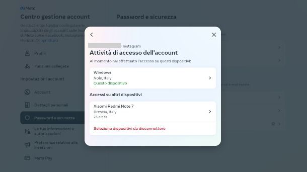 Cómo ver los dispositivos conectados en Instagram desde la PC