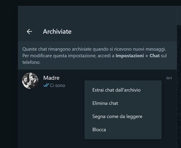 chats web archivados de whatsapp
