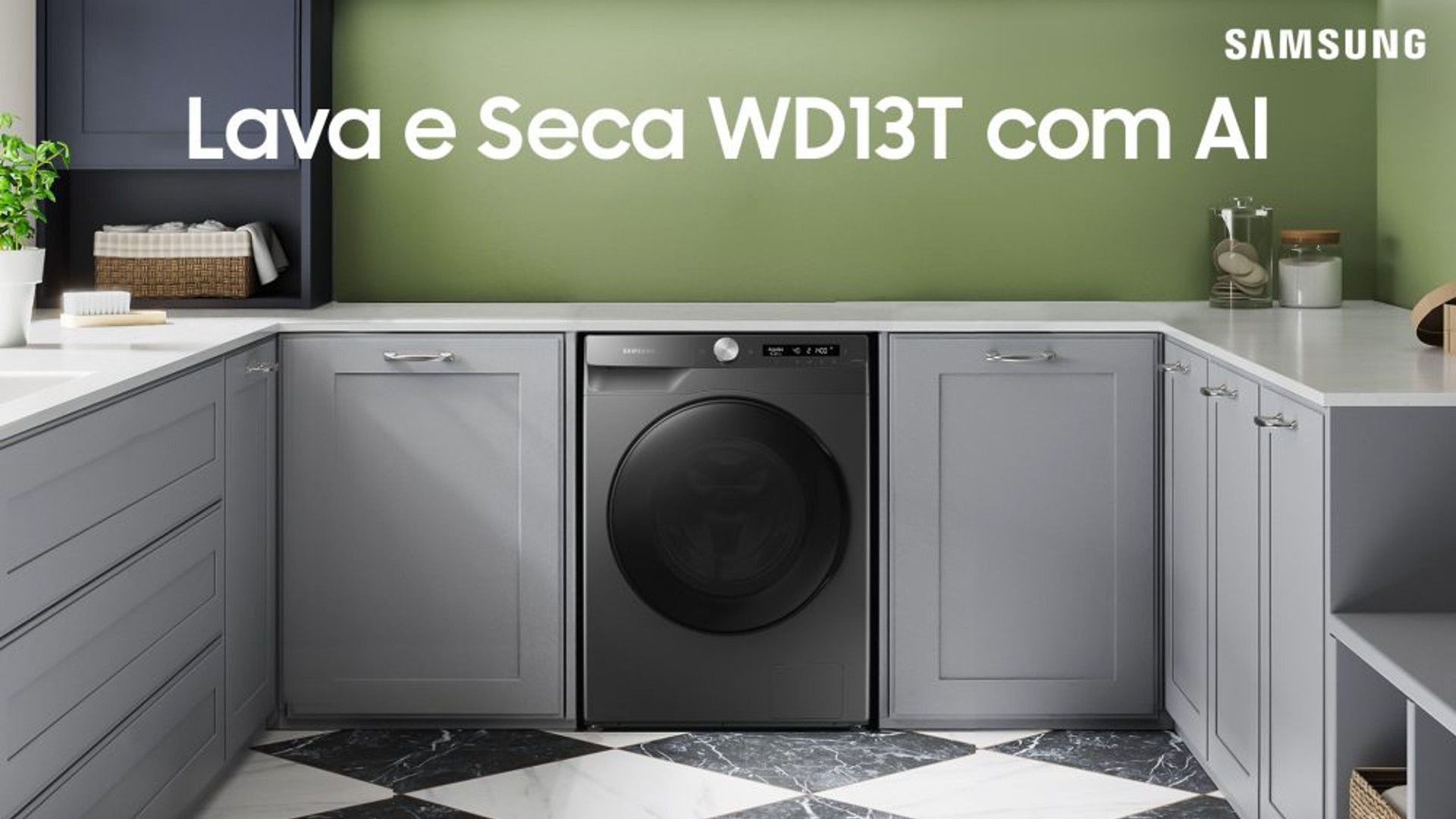 Samsung lanza lavadora y secadora con diseño compacto e IA integrada