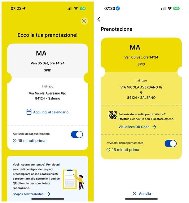 Cómo reservar la cita para Spid 9 Cómo reservar la cita de poste de Italiane para Spid a través de la aplicación