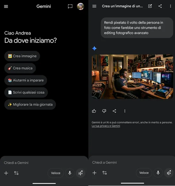 Cómo pixelar una foto Android Google Gemini