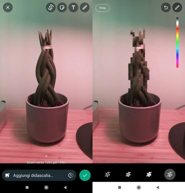 Cómo pixelar una foto en WhatsApp