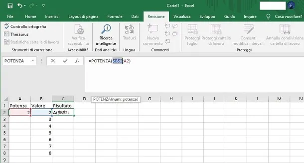 Cómo congelar celdas en Excel en fórmulas