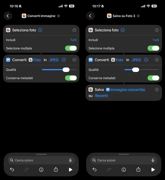 Reducir el tamaño del archivo JPG Atajos de iOS