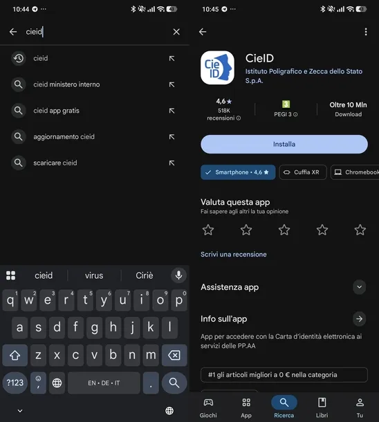 Descargar la aplicación CieID para Android