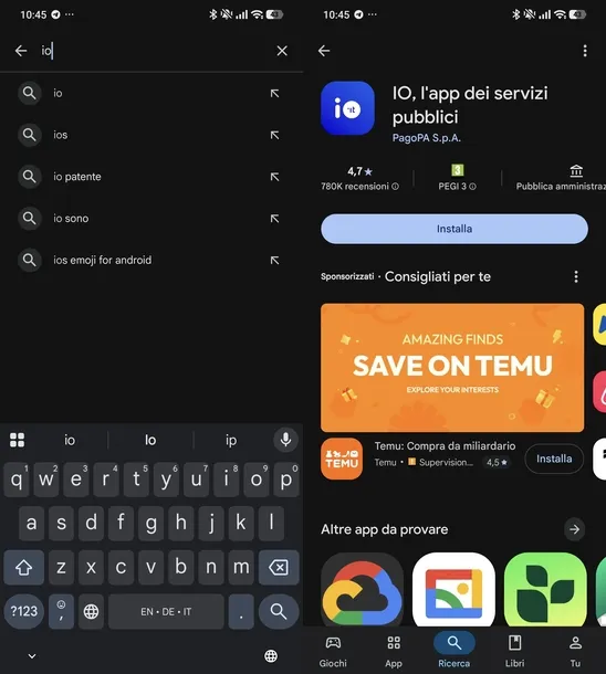 Descargar aplicaciones de Android IO
