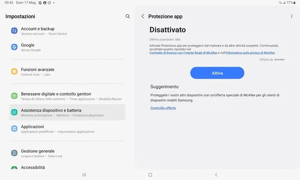 Antivirus Samsung para Android