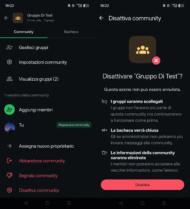 Cómo eliminar Comunidad en WhatsApp