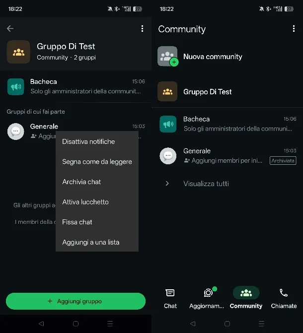 Cómo archivar una comunidad en WhatsApp