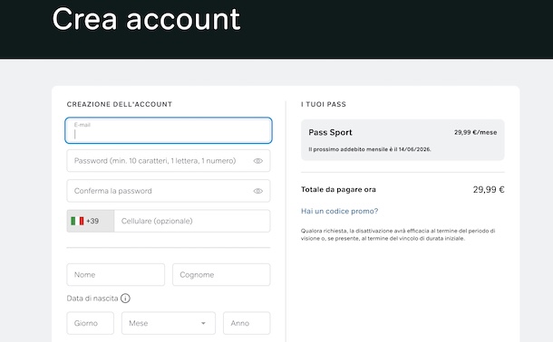 Crear cuentas AHORA