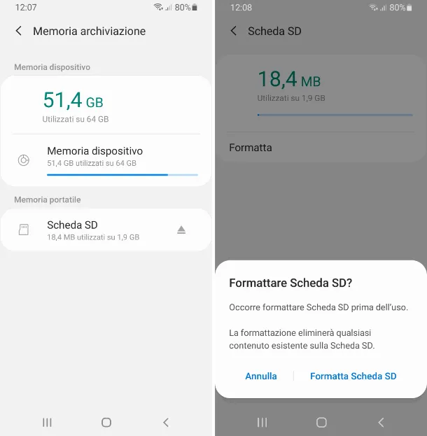 Formatear microSD Configuración de Android